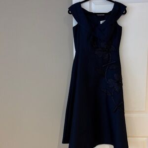 TERI JON Navy Blue Dress